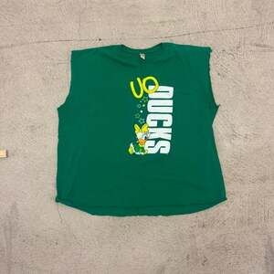 Anvil University of Oregon Ducks Daisy Duck Graphic Cut Off Tank Top